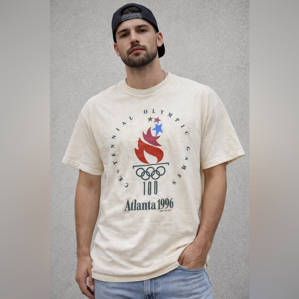 Vintage 1996 Atlanta Olympic Centennial Games T-Shirt XL USA Made single stitch